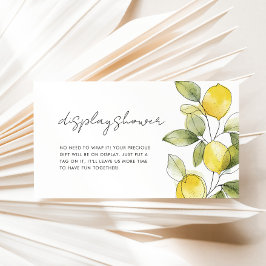 レモン赤ちゃんシャワー表示シャワー エンクロージャーカード