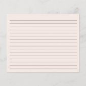 レモン赤面メインスクイーズブライダルシャワーレシピカード (裏面)