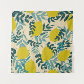 レモン離れとヴィンテージ、背景。 タペストリー (正面(横))