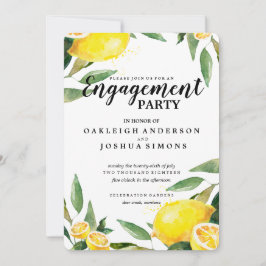 レモン離れと婚約パーティ招待状 招待状