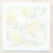 レモン離れと水彩 ガラスコースター (裏面)