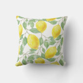 レモン離れと花 クッション (裏面)