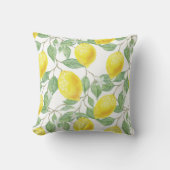 レモン離れと花 クッション (正面)