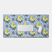 レモン💙青素晴らしのアズレホス デスクマット (キーボード&マウス)