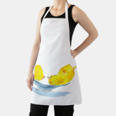 レモン黄色のフルーツウォーター色 エプロン (インサイチュ)