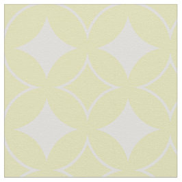 レモン黄色の七宝パターン ファブリック