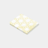 レモン黄色の幾何学的パターン ポストイット (アングル)