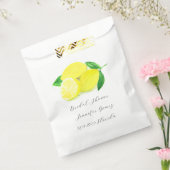 レモン黄色フルーツシトラスウォーター結婚の色 フェイバーバッグ (封をした状態)