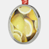 レモン黄色 メタルオーナメント (左)