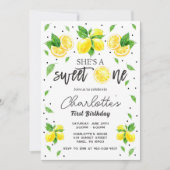 レモン1歳の誕生日の招待状 招待状 (正面)