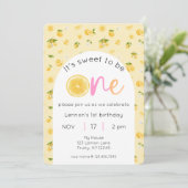 レモン1st誕生日の写真 招待状 (スタンド正面)