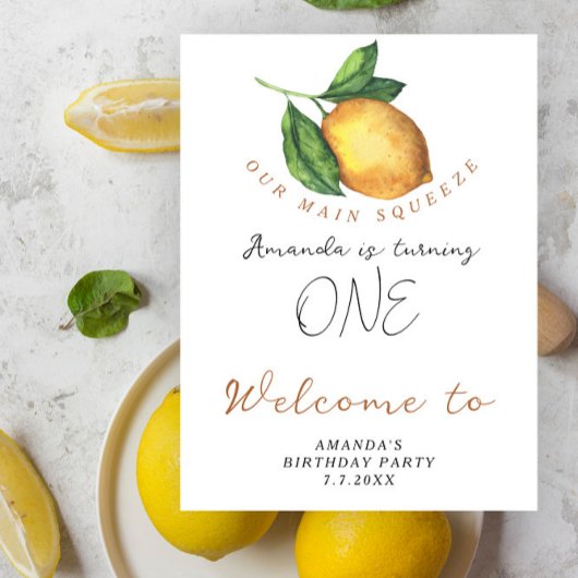 レモン1st誕生日パーティー ポスター