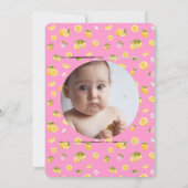 レモン1st誕生日フォトサンキュー 招待状 (裏面)