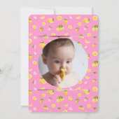 レモン2歳の誕生日写真 招待状 (裏面)