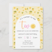 レモン2歳の誕生日写真 招待状 (正面)