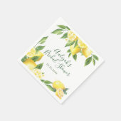 レモン ウォーターカラー 特別な行事 スタンダードカクテルナプキン (角)