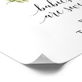 レモン エレガント タイポグラフィ  赤ちゃんは愛らしい  v3 ポスター (角)