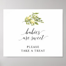 レモン エレガント タイポグラフィ  赤ちゃんは愛らしい  v3