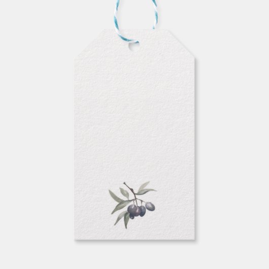 レモン&オリーブのギフトラベル ギフトタグ (裏面)