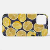レモン、オリーブの枝、シームレスなヴィンテージ。 Case-Mate iPhoneケース (裏面 (横))