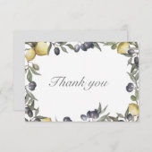 レモン&オリーブサンキューカード サンキューカード (正面/裏面)