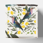 レモン、オリーブ、鳥のイラストレーション フェイバーボックス (上部)