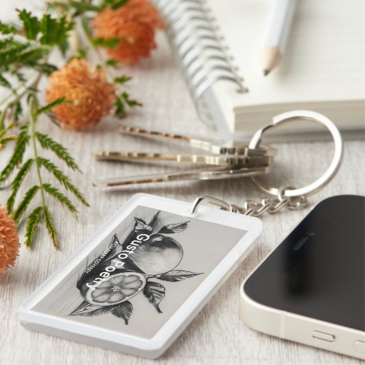 レモン&オレンジガストポエトリー キーホルダー (正面右)