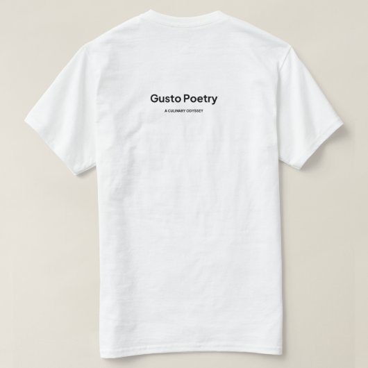 レモン&オレンジガストポエトリー Tシャツ (デザイン裏面)