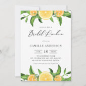 レモン&オレンジガーランドサマーブライダルランチ 招待状 (正面)