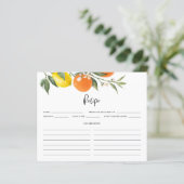 レモン&オレンジ植物性シャワーレシピカード (スタンド正面)