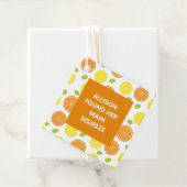 レモン&オレンジ結婚ズブライダルシャワーメインスクイーズ フェイバータグ (インサイチュ)