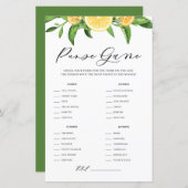 レモン&オレンジ財布シャワーゲームの中身 (正面/裏面)