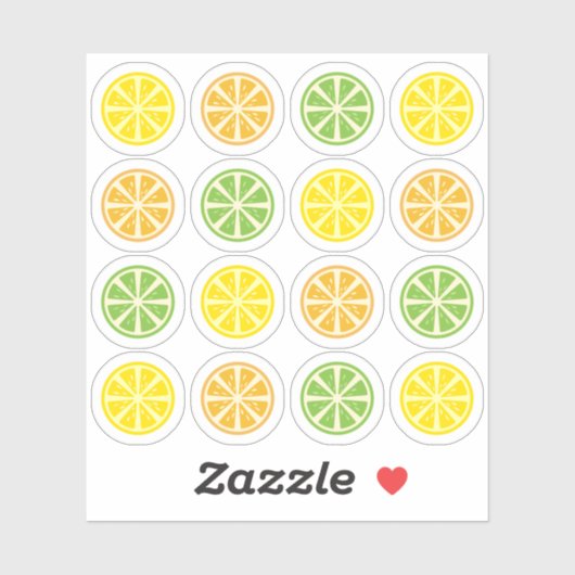 レモン オレンジ ライム フルーツ シトラス 装飾 シール (シート)