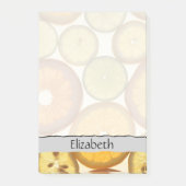 レモン、オレンジ、ライム、柑橘類、フルーツ、お名前 ポストイット (正面)