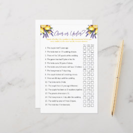 レモン「オーバー・アンド・アンダーボール」ブライダルシャワーゲーム