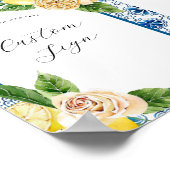 レモン カスタム テキスト サイン (角)