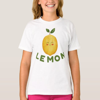 レモン キッズ Tシャツ、女の子のための可愛いフルーツ シャツ