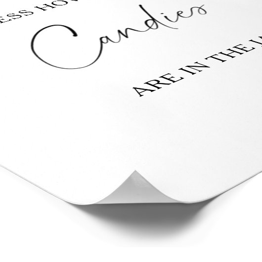 レモン – キャンディーズの数を推測ポスター ポスター (角)