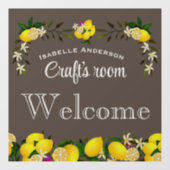 レモン クラフト アッシュ グレー ウィンドウサイン (シート)