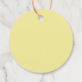 レモン&グリーナリーシックブライダルシャワーサンキューユー フェイバータグ (裏面)