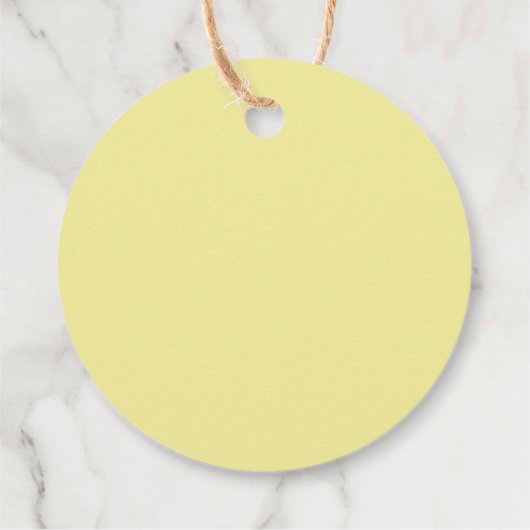 レモン&グリーナリーシックブライダルシャワーサンキューユー フェイバータグ (裏面)