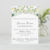 レモン グリーンのウェディングシャワー招待状 招待状 (スタンド正面)