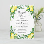レモン グリーンネリー ブルーム カップルシャワー 招待状 (スタンド正面)