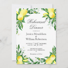 レモン グリーンベリー ブルーム リハーサル ディナー 招待状