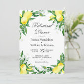 レモン グリーンベリー ブルーム リハーサル ディナー 招待状 (スタンド正面)