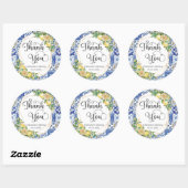 レモン グリーンメディテレーニアンモザイクタイル ウェディング ラウンドシール (シート)