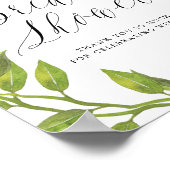 レモン グリーンリース ウェルカムサイン ブライズシャワー ポスター (角)