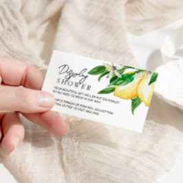 レモン グリーンレリーフ ディスプレイ シャワー エンクロージャー カード