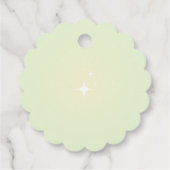 レモン グリーン ブライダル シャワーフェイバータグ フェイバータグ (裏面)