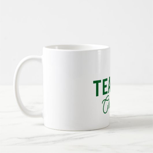レモン グリーン ホワイト ストライプス 先生 教授 名前 c コーヒーマグカップ (左)